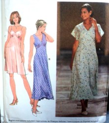 7205 HALTER/BRA SLIP/SS V-DRESS LENGTHS PATTERN 10-14